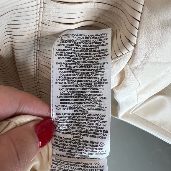 Guess Laser Cut out Leather Jacket - Picture 11 of 17